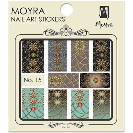 Moyraのネイル アート　ウォーター ステッカー No. 15