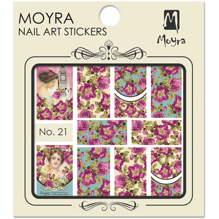 Moyraのネイル アート　ウォーター ステッカー No. 21
