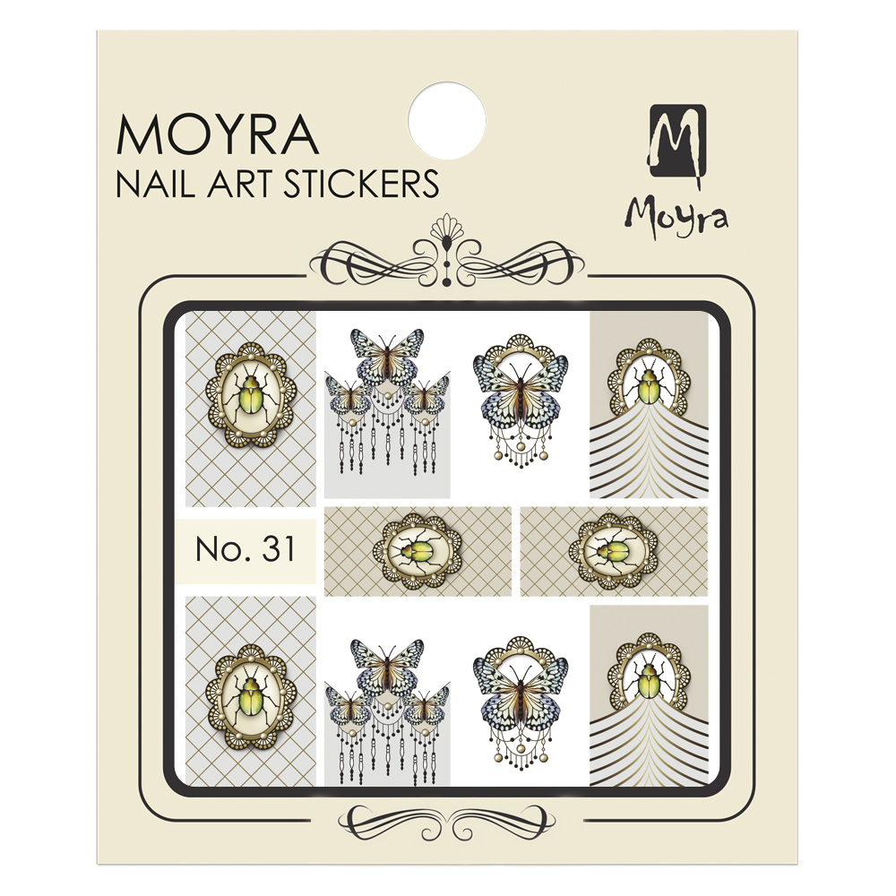 Moyraのネイル アート　ウォーター ステッカー No. 31