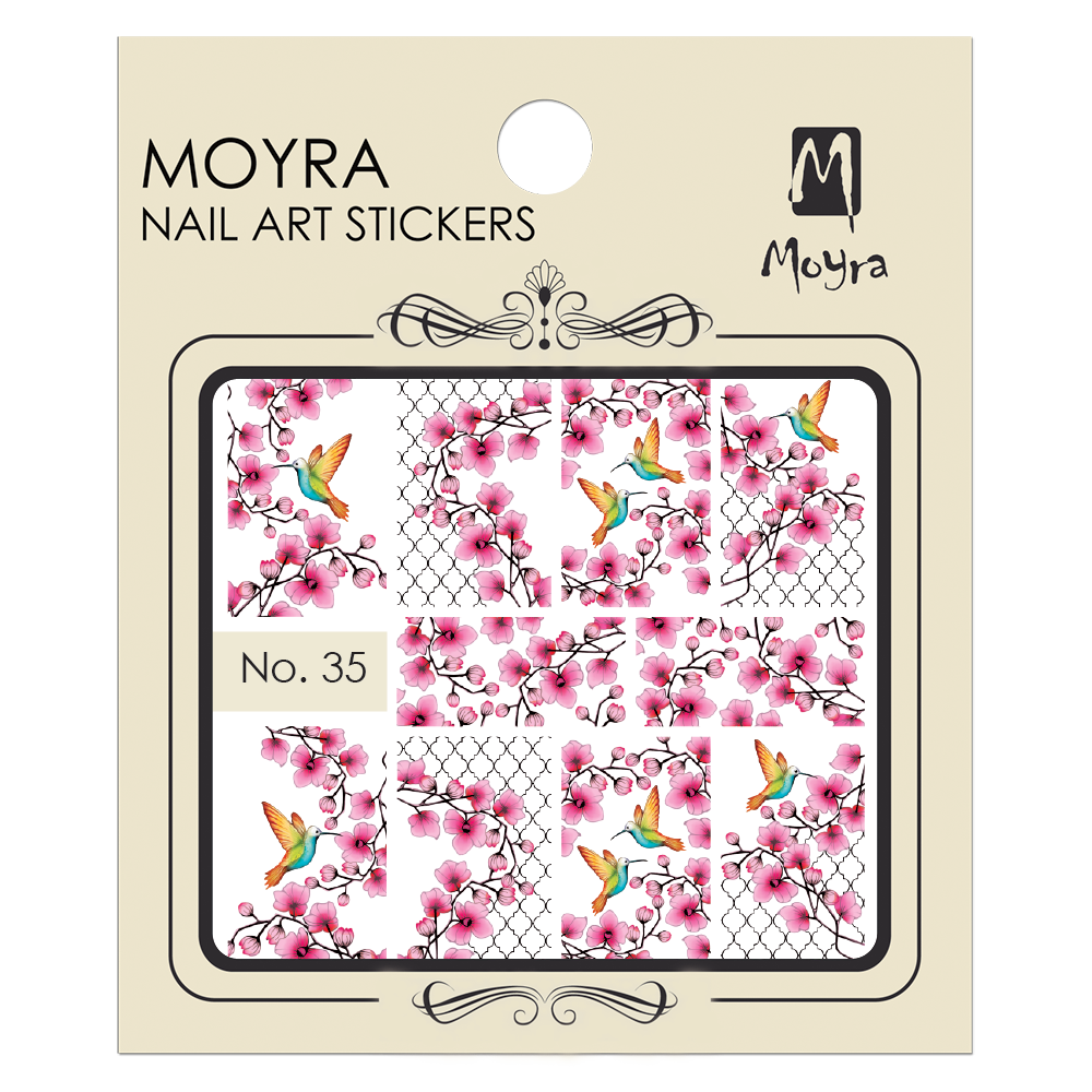 Moyraのネイル アート　ウォーター ステッカー No. 35