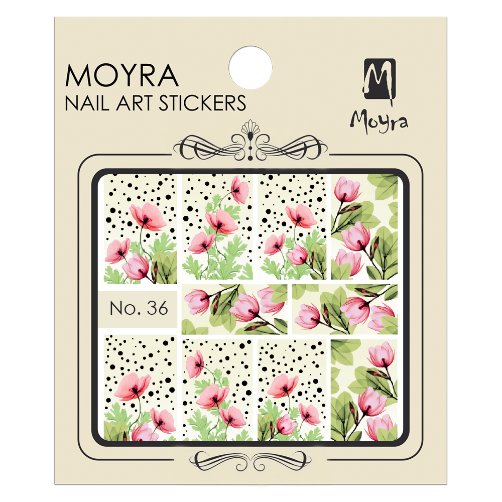 Moyraのネイル アート　ウォーター ステッカー No. 36