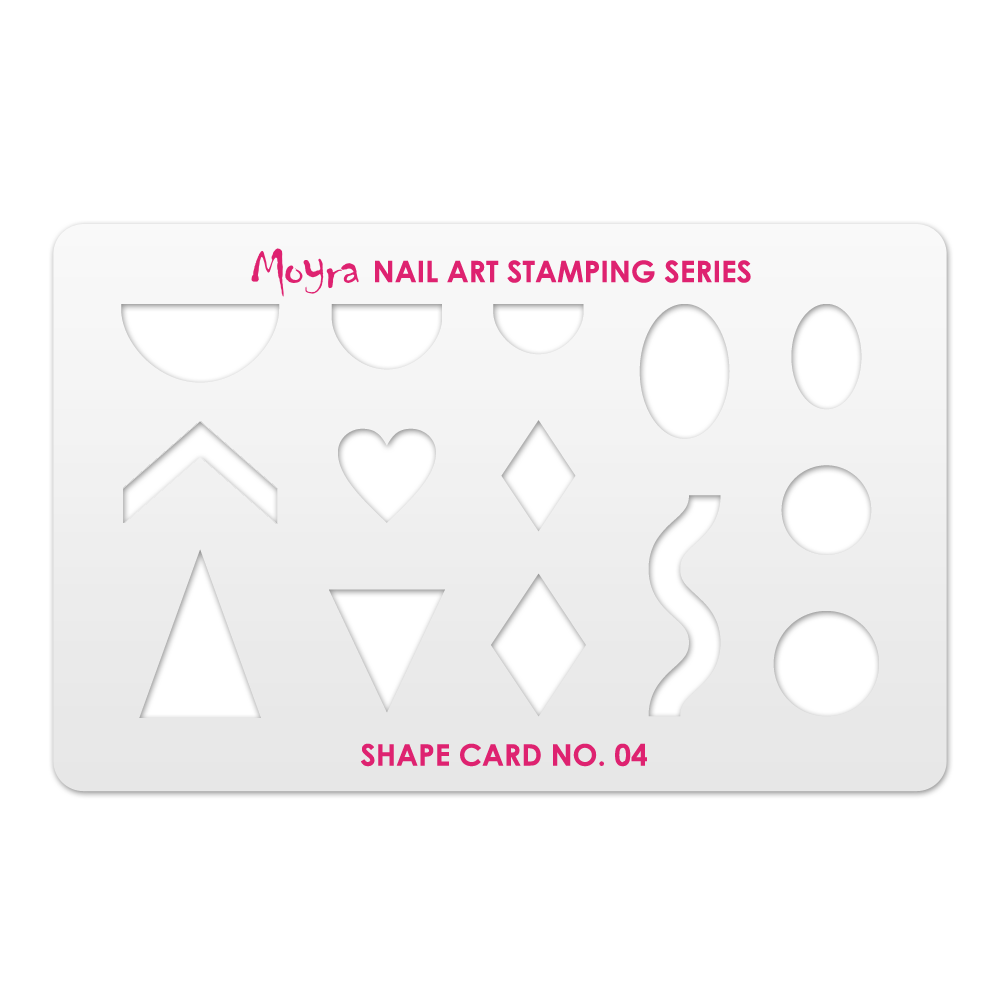 Moyra ネイルアートスタンピングシェイプカード Shape Card No.04