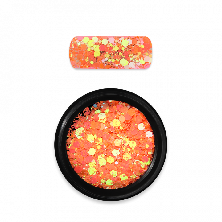 ホログラフィックグリッターミックス Holo Glitter Mix No. 22 Chameleon Light Orange