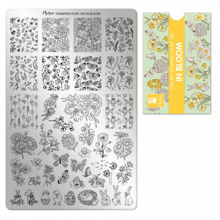 Moyra スタンピングプレート Stamping plate 130 In Bloom