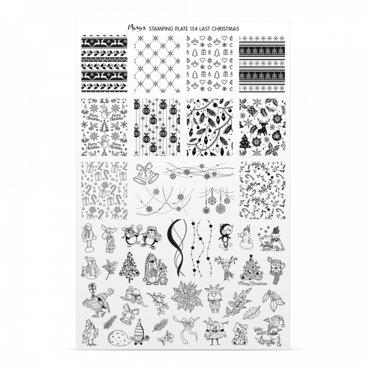 Moyra Try-On プレートシート plate sheet 154 Last Christmas