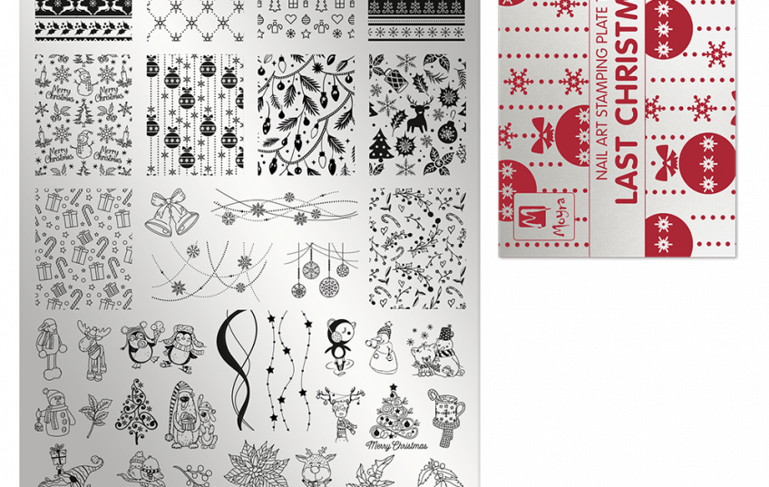 Moyra スタンピングプレート Stamping plate 154 Last Christmas