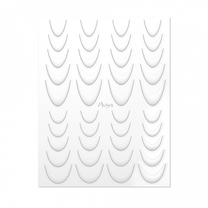 Moyra 粘着ネイルステッカー Nail stickers Ombre No. 25 White